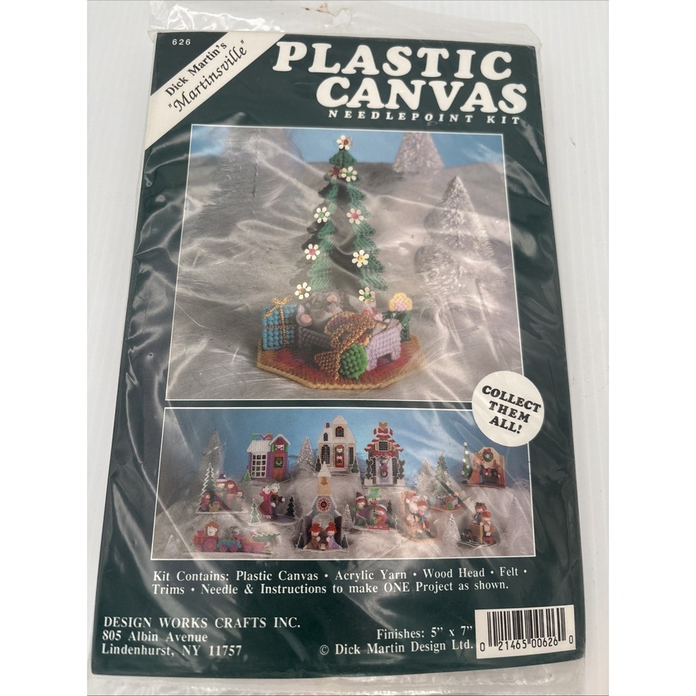 Design Works Martinsville Sleeping Mouse Plastic Canvas Kit 626 Vintage X-Mas